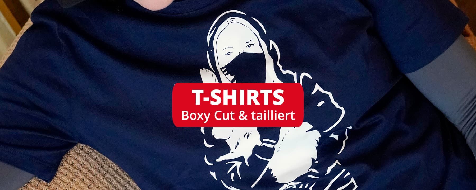 Kategoriebild T-Shirt mit Tierbefreier*in und Hase