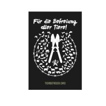 Aufkleber "Für die Befreiung aller Tiere"