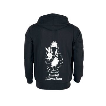 Zip Hoodie Tierbefreierin & Hase