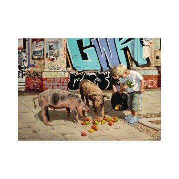 Postkarte "Brothers from different mothers" von Hartmut Kiewert
