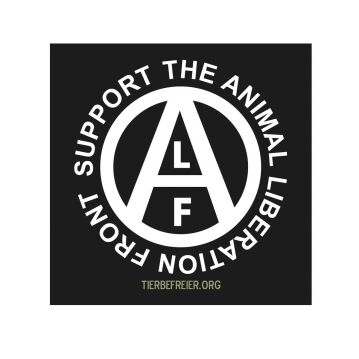 Aufkleber groß "Support the Animal Liberation Front"