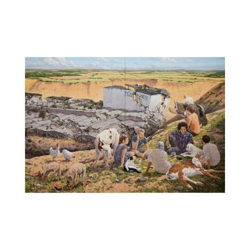 Postkarte "Hügel" von Hartmut Kiewert