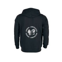 Zip Hoodie "Animal Liberation - Human Liberation" Bio|Fair