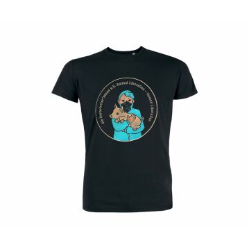 T-Shirt  "Animal Liberation - Human Liberation | Schwein"   Bio|Fair S Schwarz