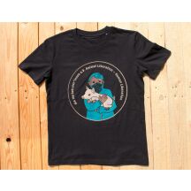 T-Shirt  "Animal Liberation - Human Liberation | Schwein"   Bio|Fair S Schwarz