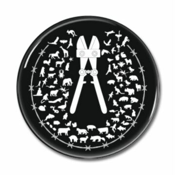 Button "Für die Befreiung aller Tiere"