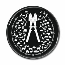 Button "Für die Befreiung aller Tiere"