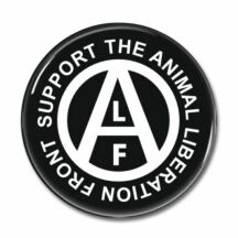 Button "Support the Animal Liberation Front" schwarz