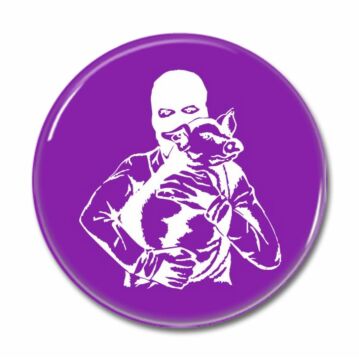 Button Tierbefreierin & Schwein