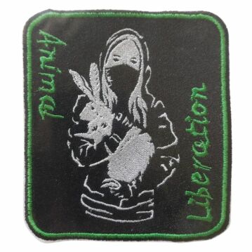 Aufnäher gestickt "Animal Liberation | Hase"
