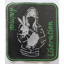 Aufnäher gestickt "Animal Liberation | Hase"