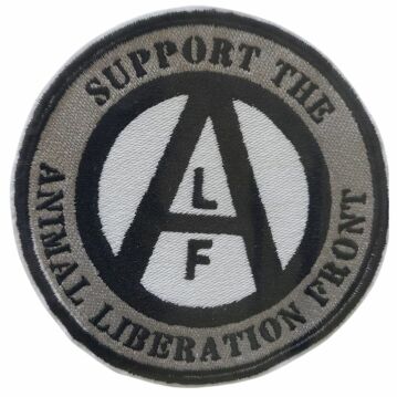Aufnäher gestickt "Support..Animal Liberation Front"