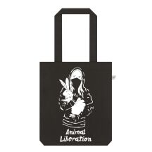 Einkaufstasche Tierbefreierin & Hase