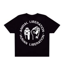 T-Shirt Boxy Animal Liberation - Human Liberation
