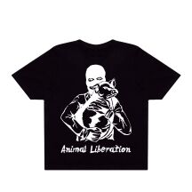 T-Shirt Boxy Tierbefreierin & Schwein