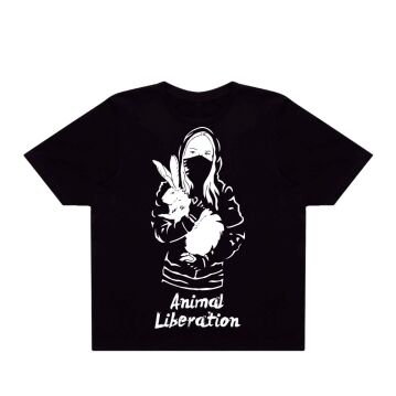 T-Shirt Boxy Tierbefreierin & Hase