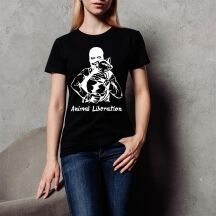 T-Shirt tailliert Tierbefreierin & Schwein