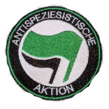 Aufnäher gestickt "Antispeziesistische Aktion"