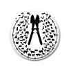 Button "Für die Befreiung aller Tiere" weiß